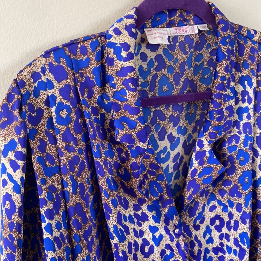 Beautiful Silky Button Down Blouse - image 2